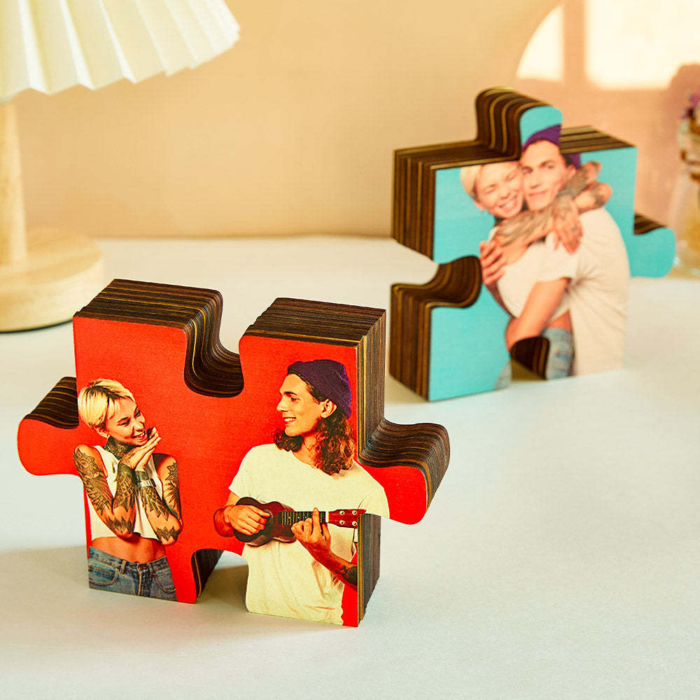 Custom Photo Jigsaw Frame Decoration Personalised Picture Puzzle Piece Desktop Decoration - MyJigsawPuzzleAu