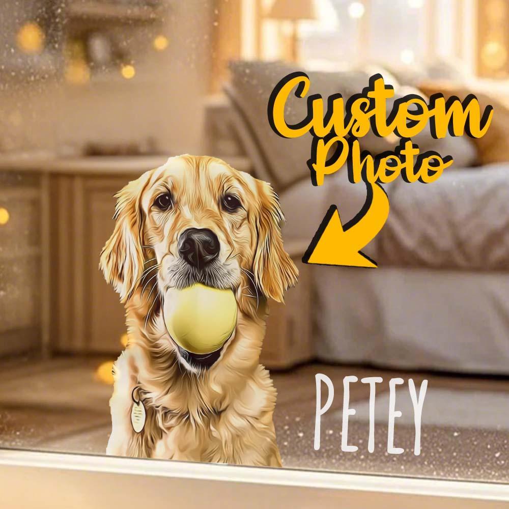 Personalized Pet Portrait Car Decal Sticker Custom Cute & Funny Animal Design for Pet Lovers Weatherproof Window Decor for Cars Trucks & More - MyJigsawPuzzleAu