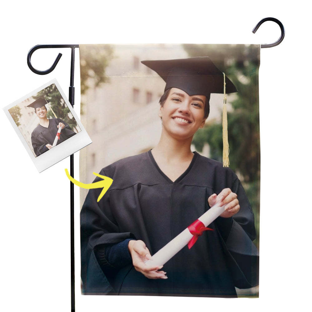 2021 Graduation Flags Custom Graduation Photo Garden Flag Outdoor (12in x 18in) - MyJigsawPuzzleAu