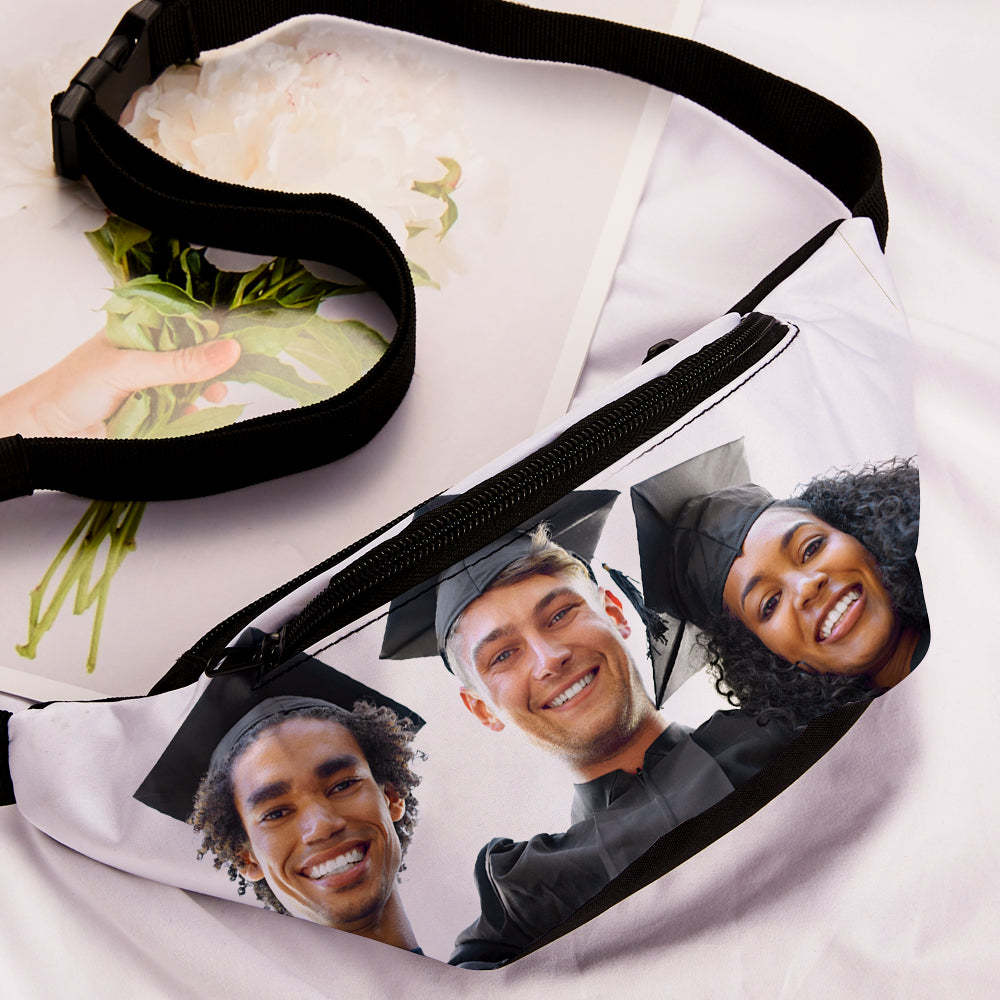 Graduation Gift Photo Waist Bag Personlized Picture Sports Bag Custom Full Print Pack - MyJigsawPuzzleAu