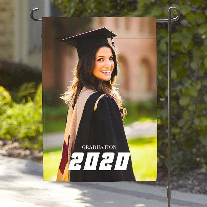 2021 Graduation Flags Custom Graduation Photo Garden Flag Outdoor (12in x 18in) - MyJigsawPuzzleAu