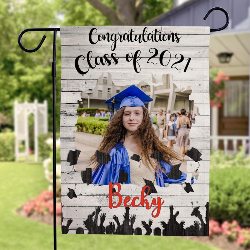 Graduation Photo Garden Flag Personalized Graduation Gift - MyJigsawPuzzleAu