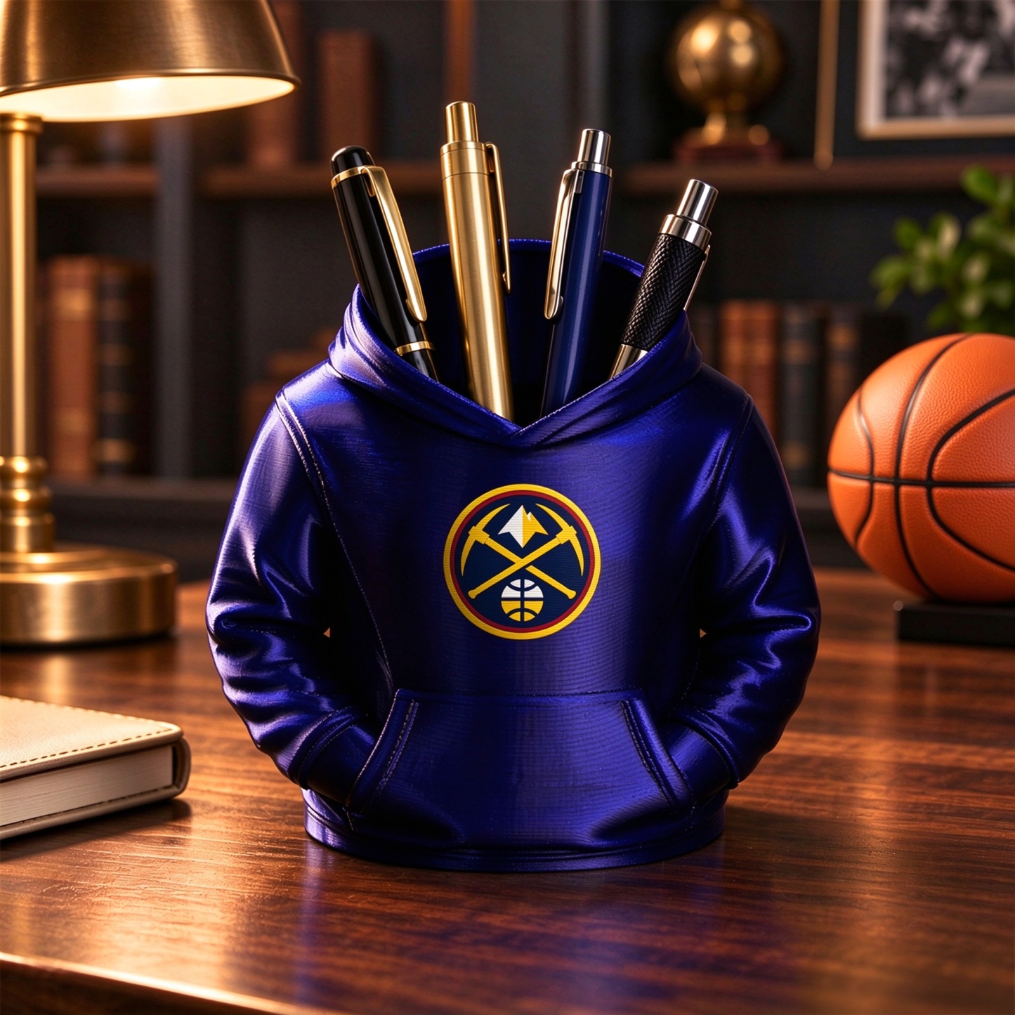 Basketball Hoodie Desk Organizer, Pen Pencil and Utensil Holder Fan Gift - MyJigsawPuzzleAu