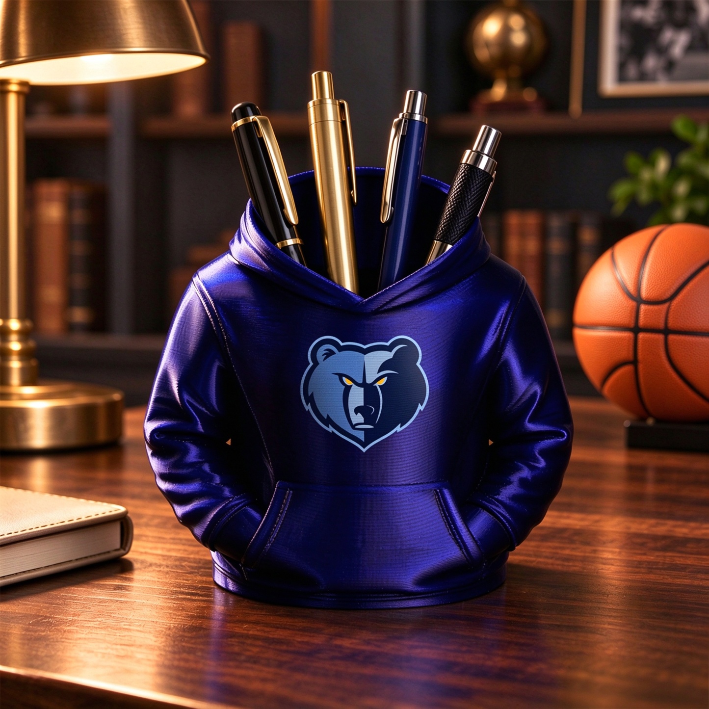Basketball Hoodie Desk Organizer, Pen Pencil and Utensil Holder Fan Gift - MyJigsawPuzzleAu