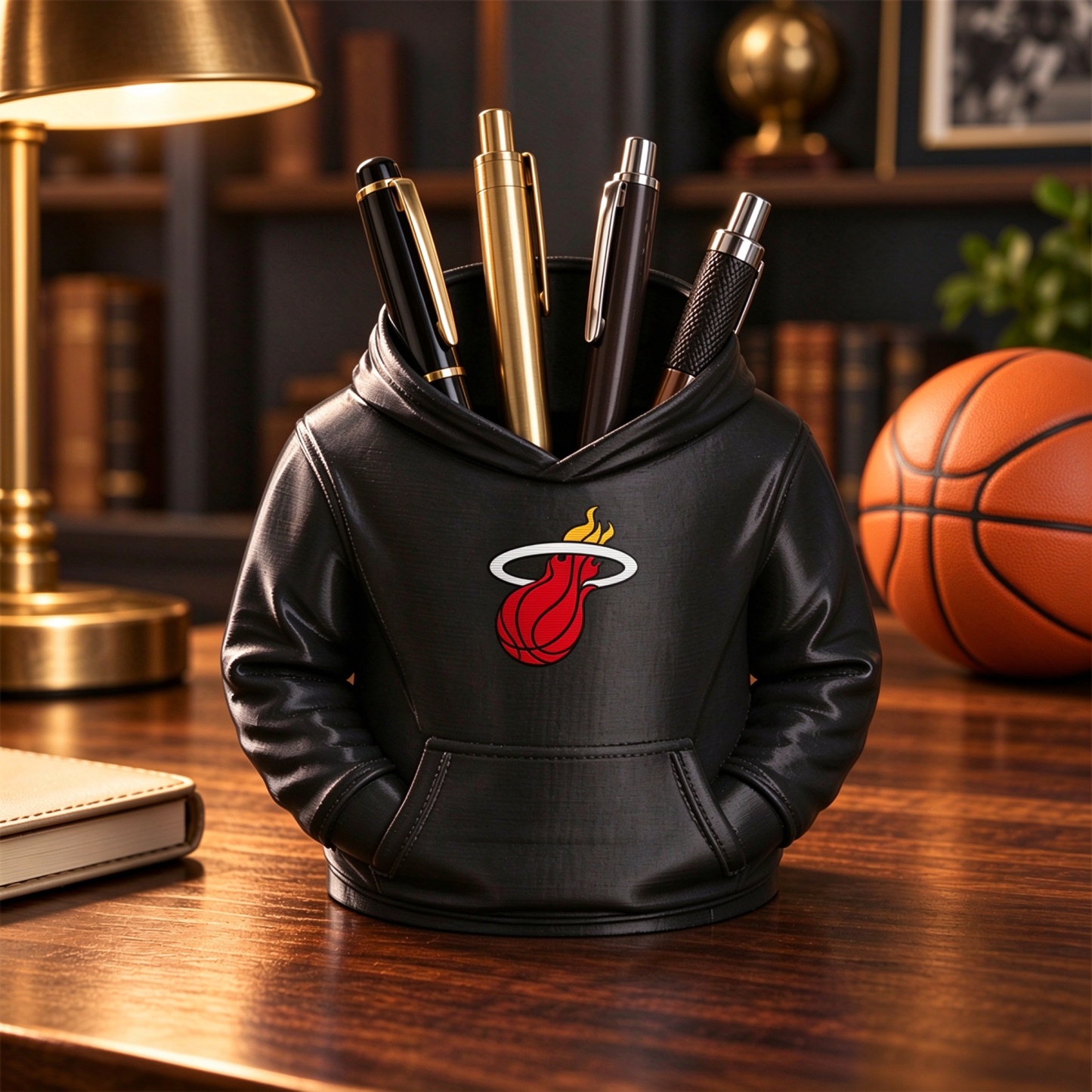 Basketball Hoodie Desk Organizer, Pen Pencil and Utensil Holder Fan Gift - MyJigsawPuzzleAu