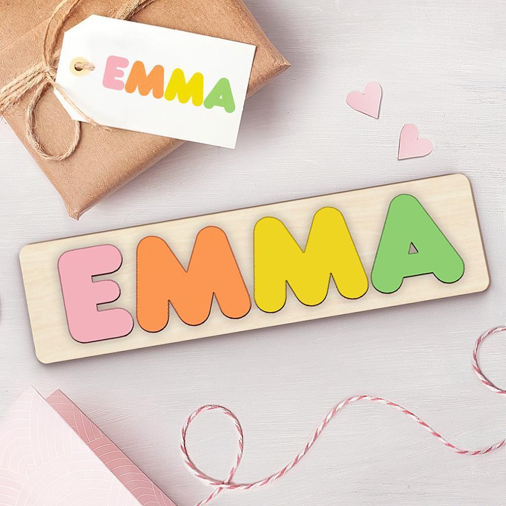Personalised Name Puzzles Custom Wooden Jigsaw Puzzle Kids Wooden Toys