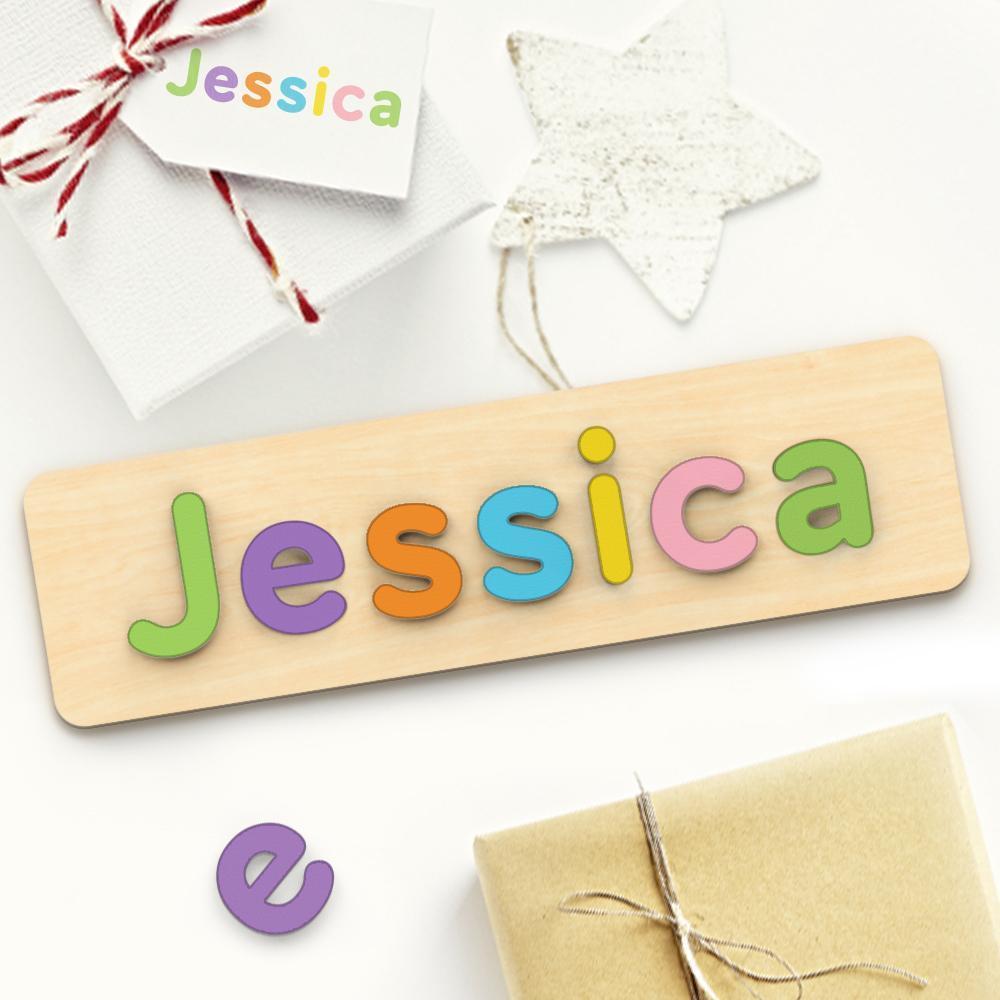 Personalised Wooden Name Puzzle Custom Name Puzzle Toy Creative Gift for Toddler