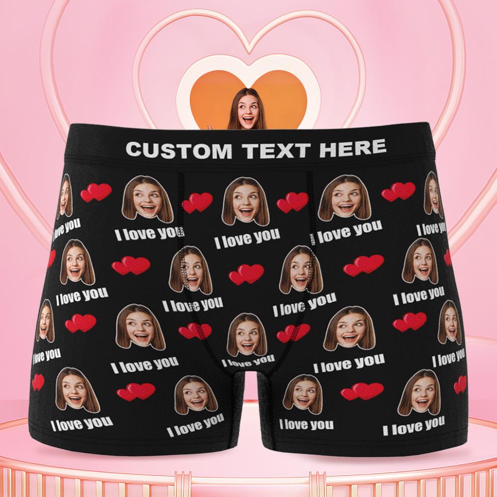 Custom Love Boxer Shorts 3D Online Previews for Husband