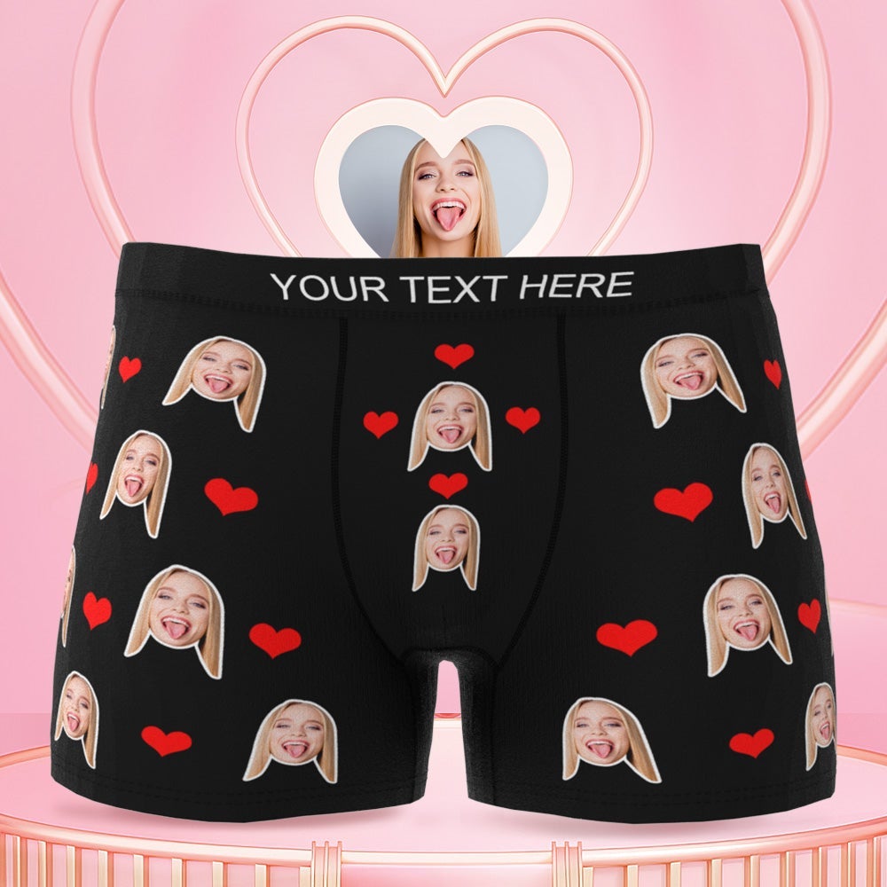 Face Underwear 3D Online Preview Heart Boxer Briefs