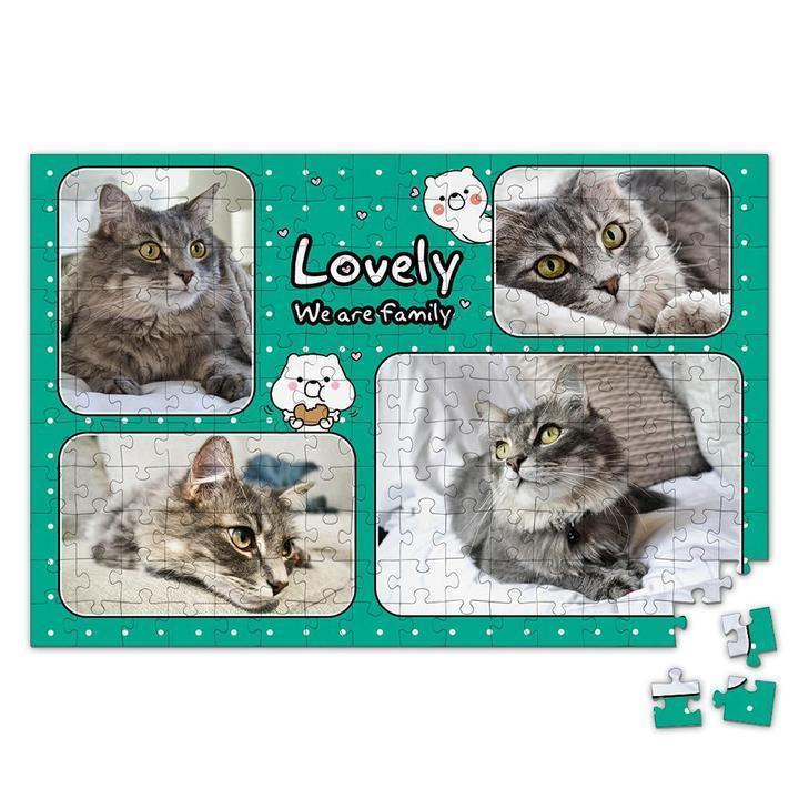 Personalized Photo Jigsaw Puzzle Lovely Pet - Custom 35/150/300/500 Pieces Puzzle