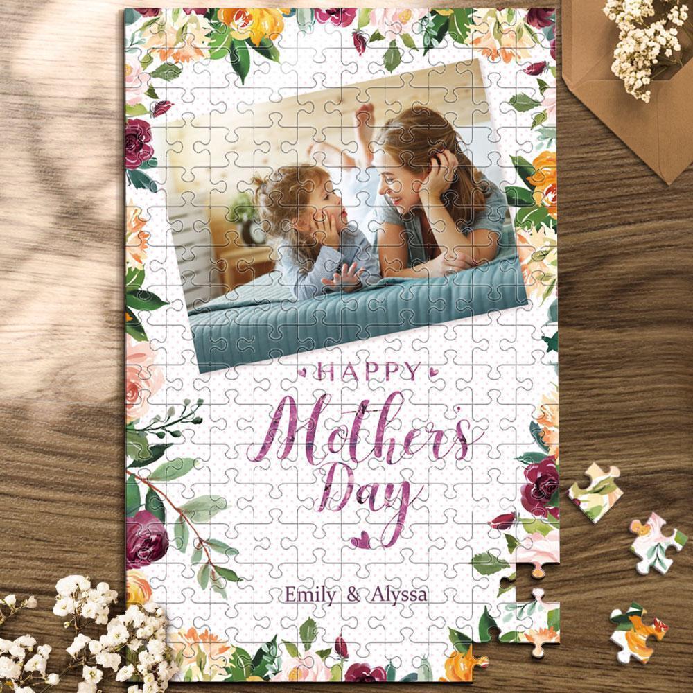 Custom Photo Jigsaw Puzzle Best Indoor Gifts For Mom and Grandma