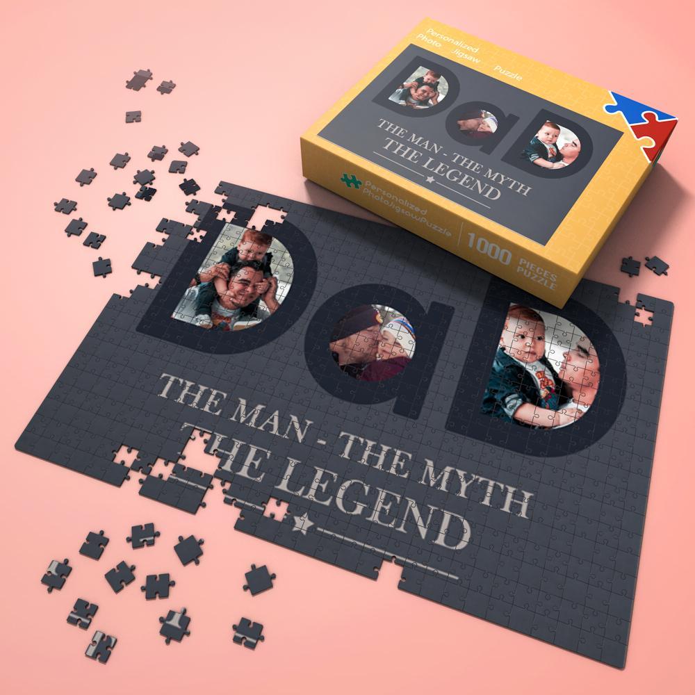 Custom Photo Jigsaw Puzzle Gift for Dad or Husband Best Indoor Gifts 300-1000 pieces