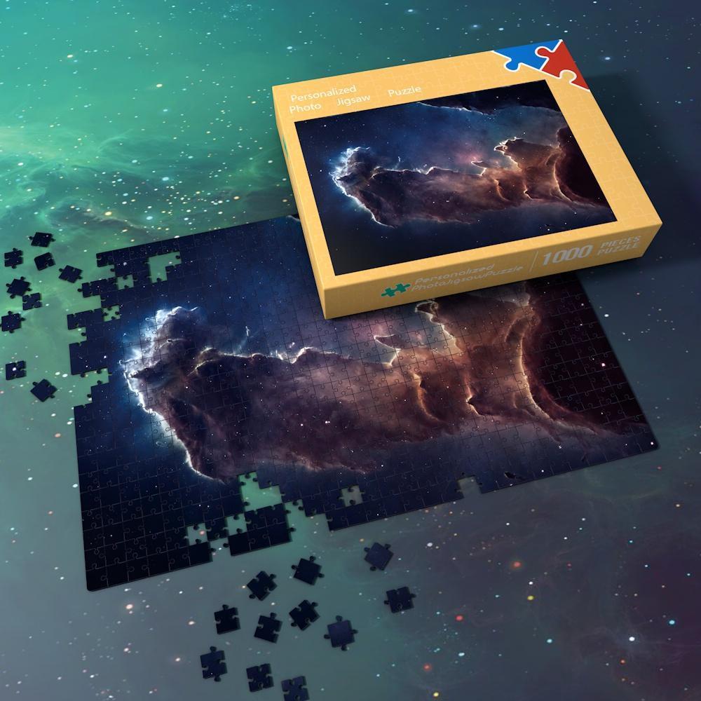 Space Shuttle Jigsaw Puzzle Best Gifts For Family And Friends - Purple Nebula