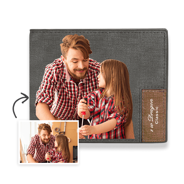 Custom Photo Wallet Handsome Dad Color Printing Wallet