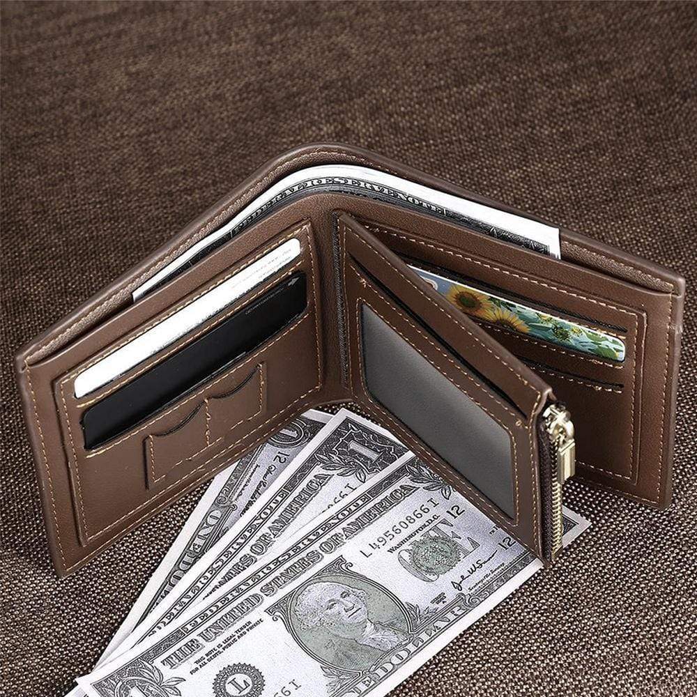 Gifts for Father Men's Photos Wallet Custom 2 Short Style Wallet