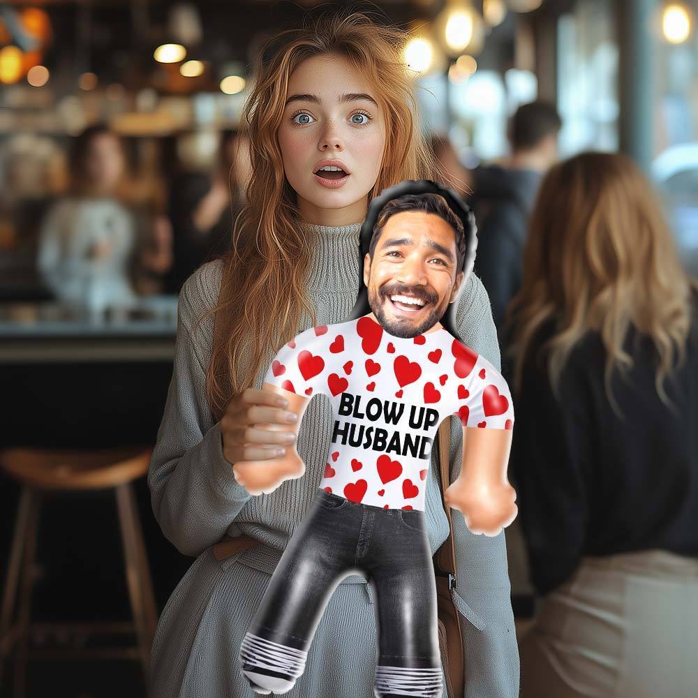 Personalized Couple Blow Up Dolls Custom Your Face Blow Up Husband Air Minime Doll - MyJigsawPuzzleAu