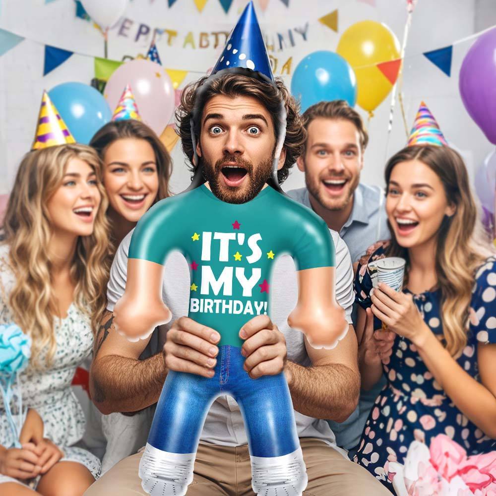 Custom Blow-Up Birthday Dolls - Personalized 'It's My Birthday' Gag Gift - MyJigsawPuzzleAu