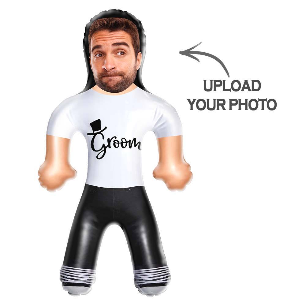 Custom Blow Up Dolls Groom T-Shirt Inflatable Dolls for Bachelor Party - MyJigsawPuzzleAu