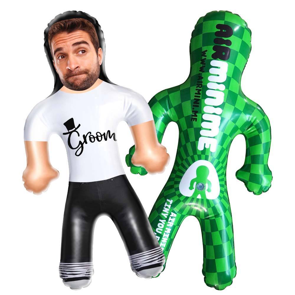 Custom Blow Up Dolls Groom T-Shirt Inflatable Dolls for Bachelor Party - MyJigsawPuzzleAu