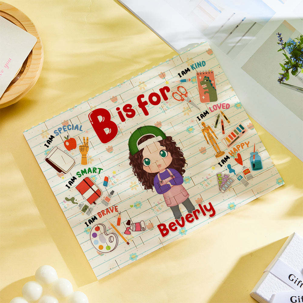 Personalised Horizontal Building Brick My Dream Job Block Birthday Gift For Kids - MyJigsawPuzzleAu