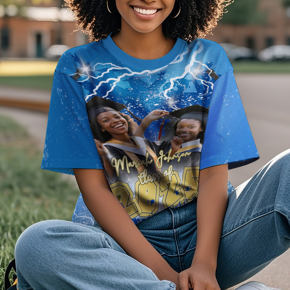 Custom 3D Graduation Shirt Personalized with Name & Year Gift for Her - MyJigsawPuzzleAu