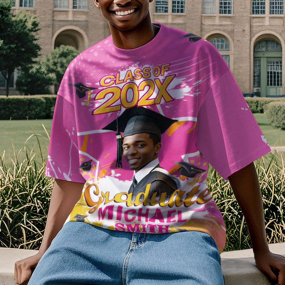 Custom 3D Graduation T-shirt Personalized Name & Year T-shirt Graduation Gift for Him - MyJigsawPuzzleAu