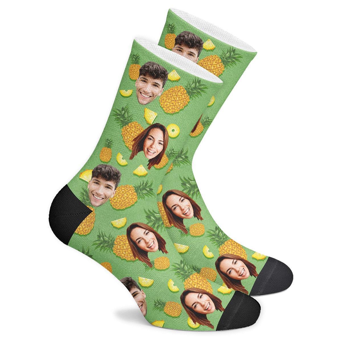Custom Pineapple Socks - MyJigsawPuzzleAu