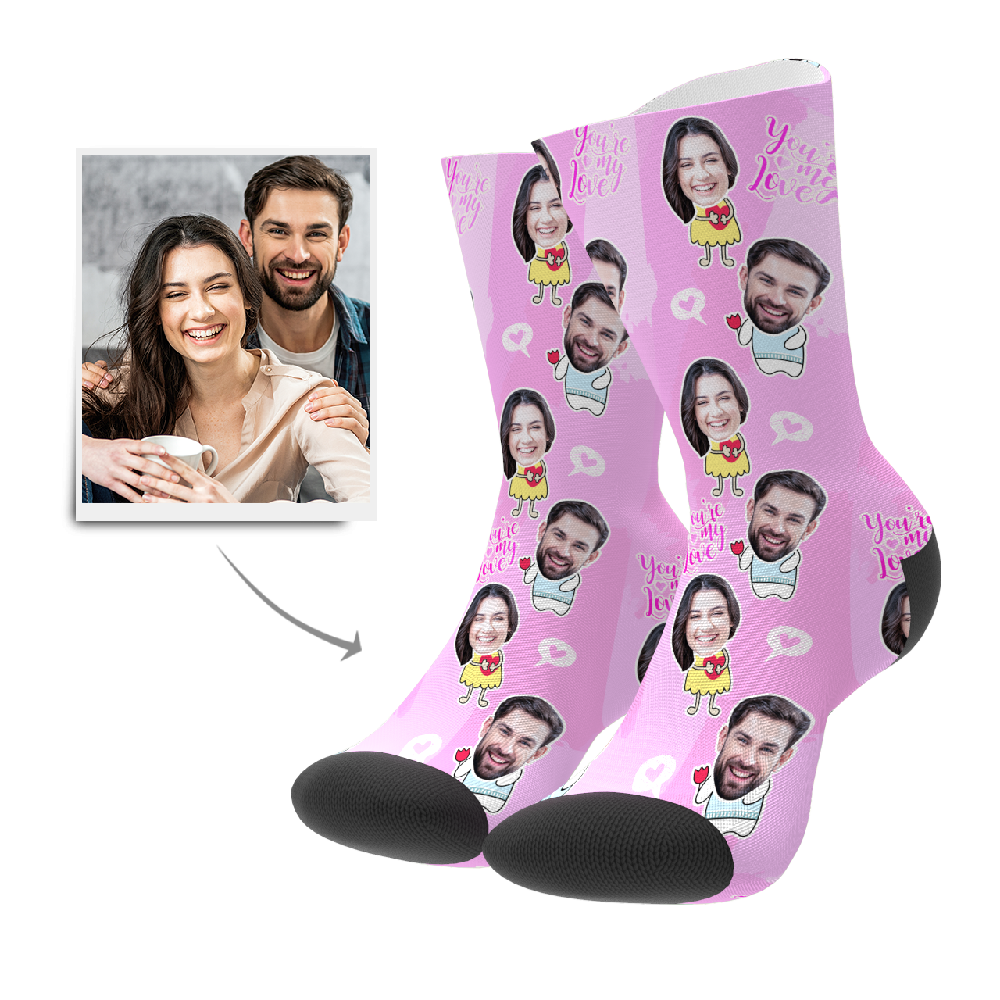 Custom Valentine's Day Socks - MyJigsawPuzzleAu