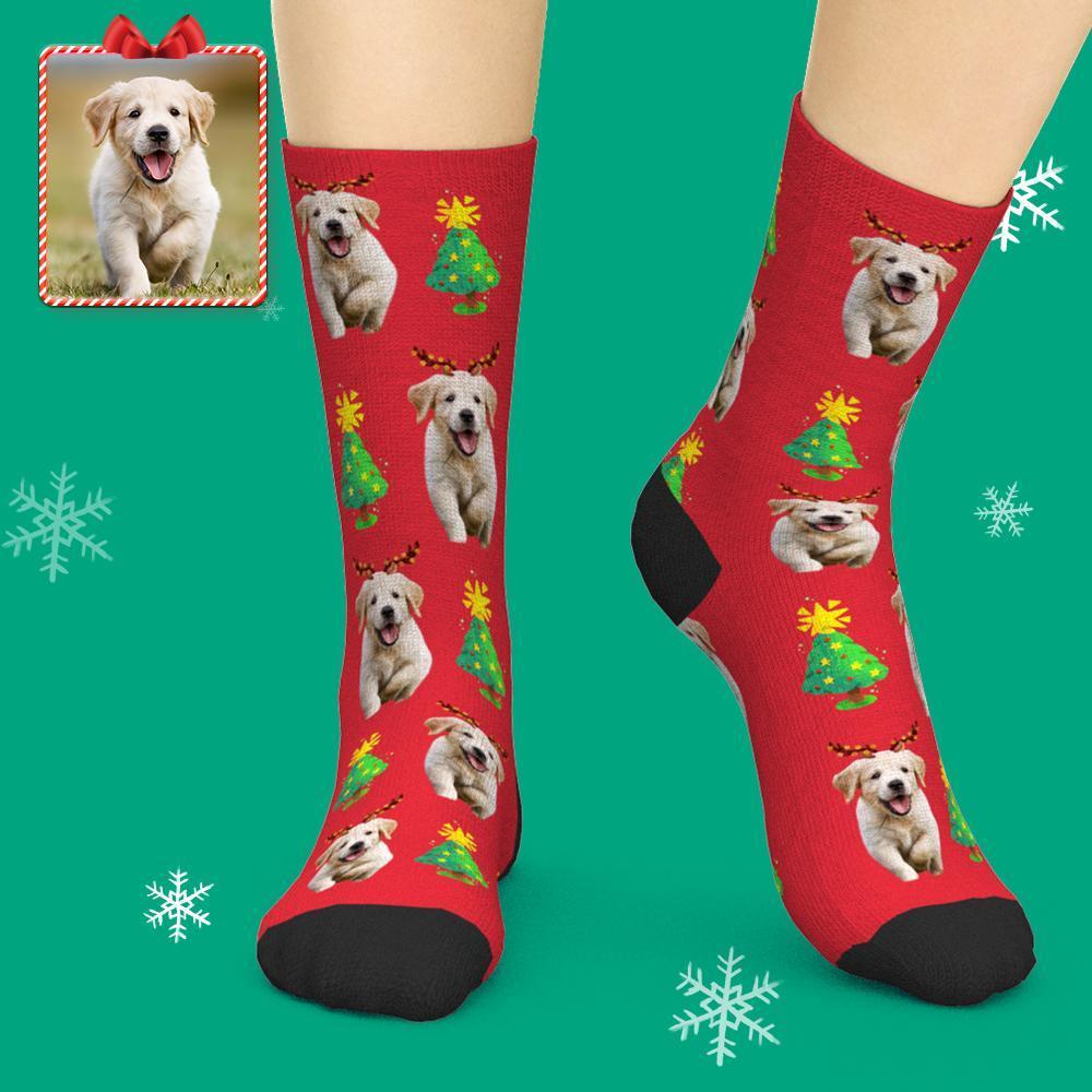 Custom Face Socks Add Pictures And Name Pet Dog Socks - Lovely Dog