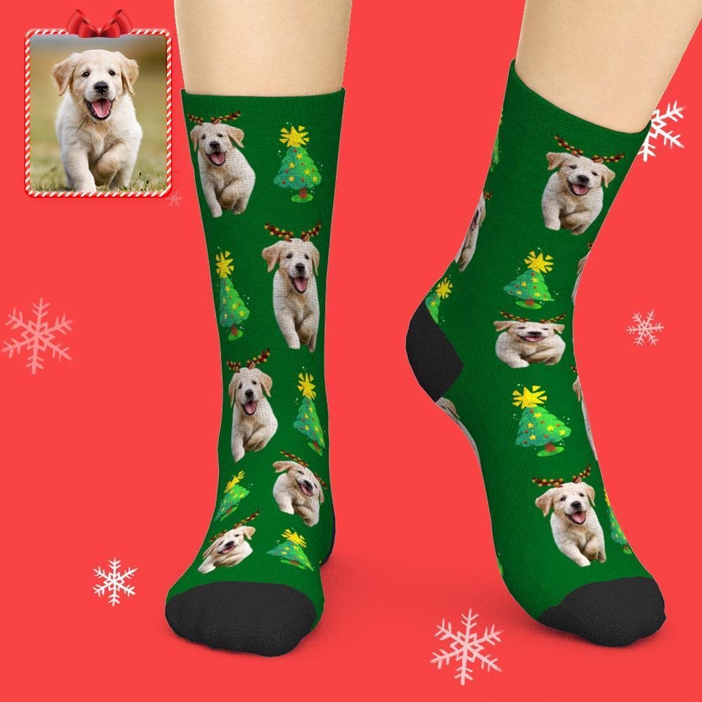 Custom Face Socks Add Pictures And Name Pet Dog Socks - Lovely Dog