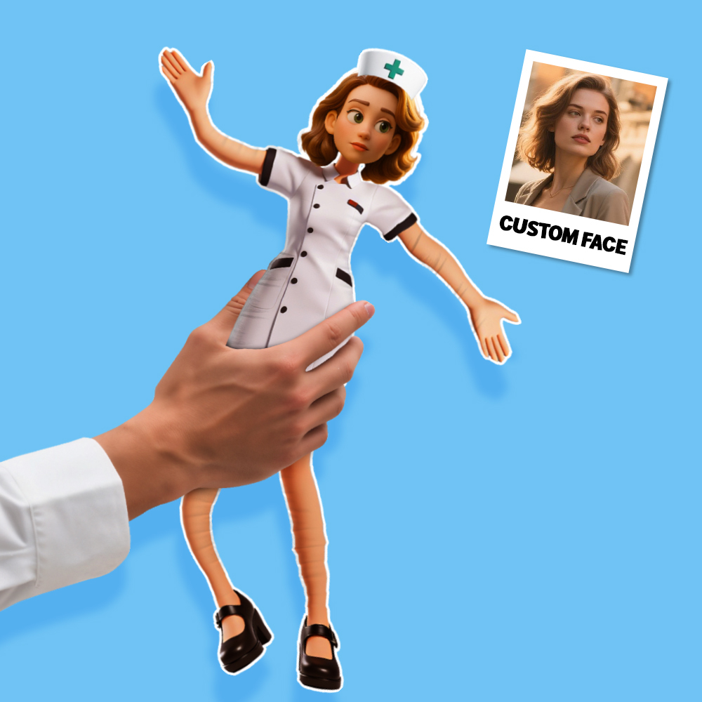 Custom Cartoon Face Twistable Doll Personalized Doll Keychain Custom Head-Only Mini Me Hilarious Character - MyJigsawPuzzleAu