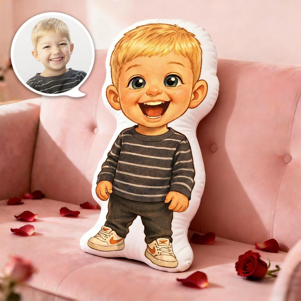 Personalized Photo to Cartoon Pillow, Custom Photo Couple Portrait Cushion, Valentine’s Day For Couple, Wedding Anniversary Gift for Him Her - MyJigsawPuzzleAu