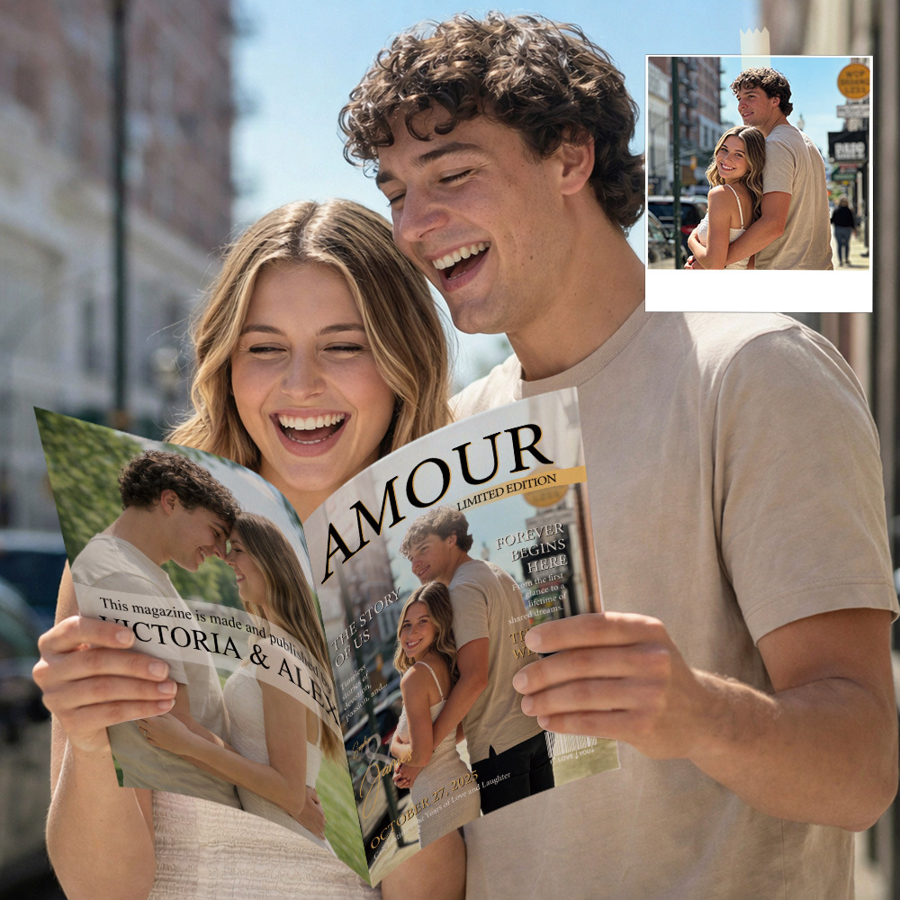 Personalised AMOUR Magazine for Couples on Valentine's Day
