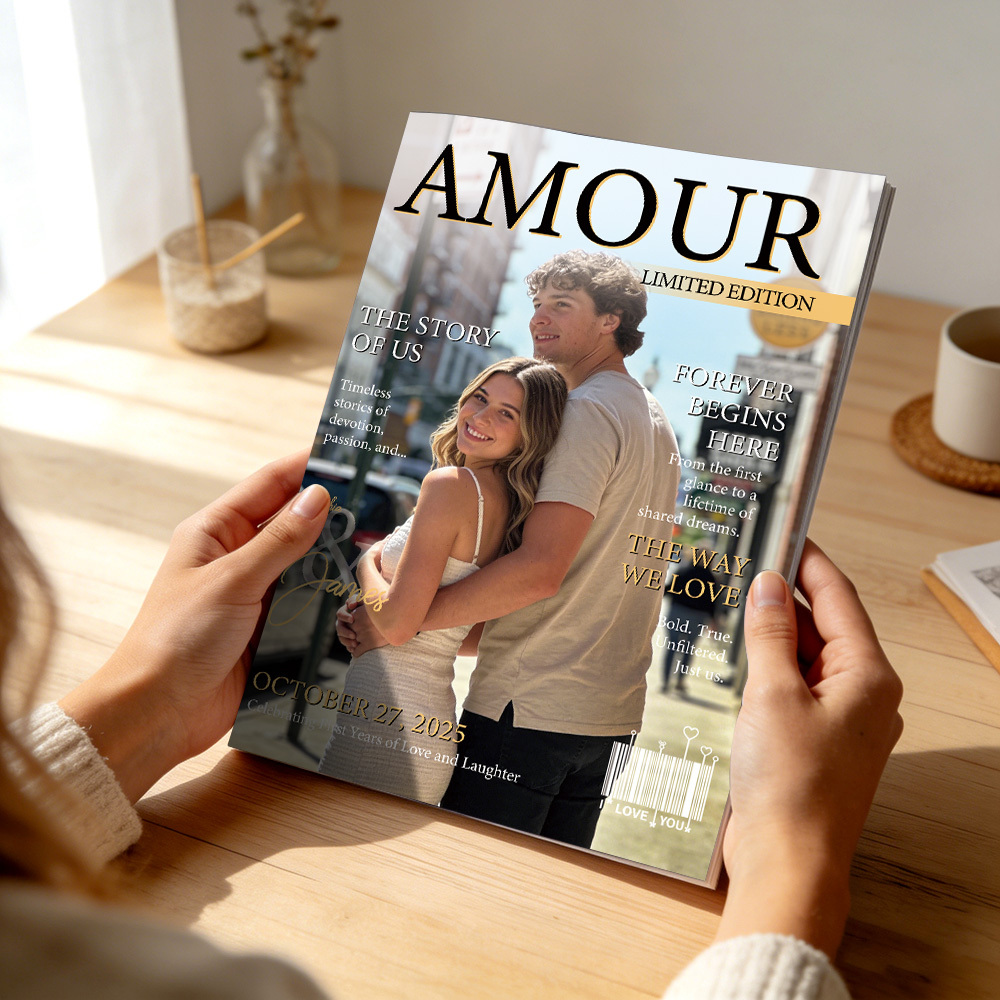 Personalised AMOUR Magazine for Couples on Valentine's Day