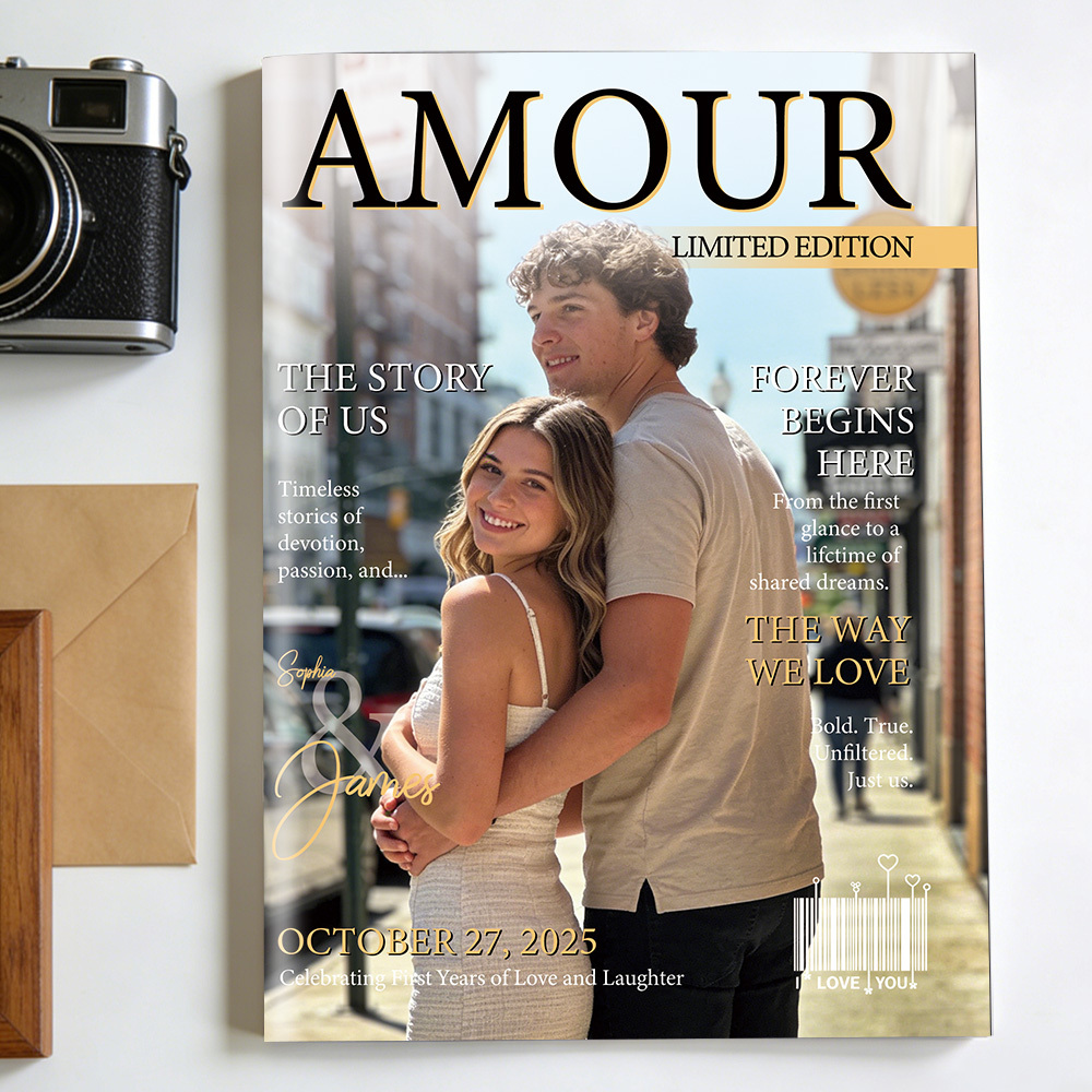 Personalised AMOUR Magazine for Couples on Valentine's Day