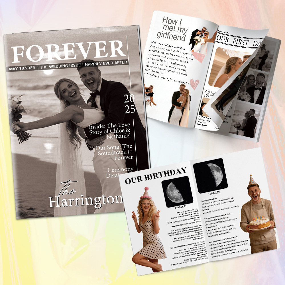 Personalised Magazine for Married Couples on Wedding Anniversary