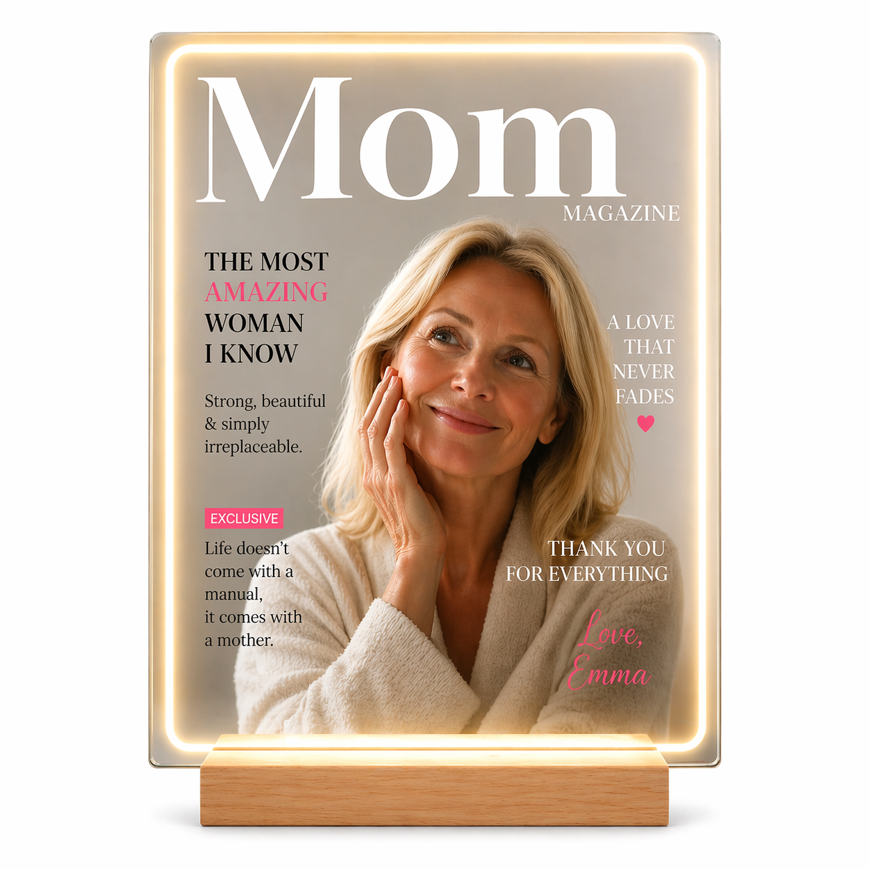 Personalized Mirror Reminds Her She’s Loved By You Everyday Love Story Gift for Couples - MyJigsawPuzzleAu