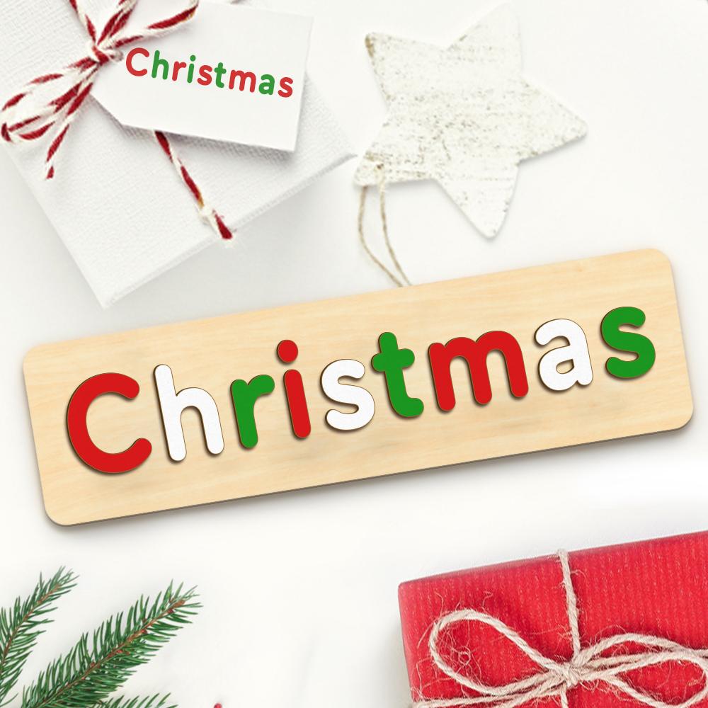 Personalised Wooden Name Puzzle Custom Name Puzzle Toy Creative Gift for Toddler