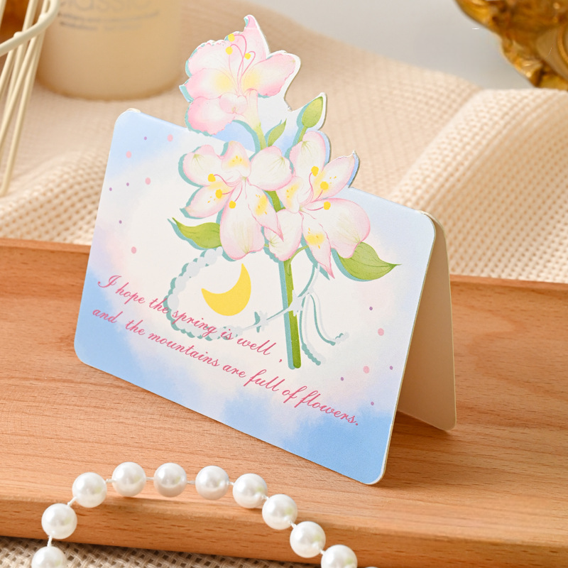 3D Floral Bouquet Greeting Card - Hand-Painted Rose Decor with Message Card for Romantic Gifts - MyJigsawPuzzleAu
