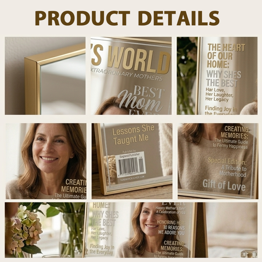 Personalized Magazine Mirror | Every Look Reminds Mom She’s Loved Mother's Day Gift for Mom