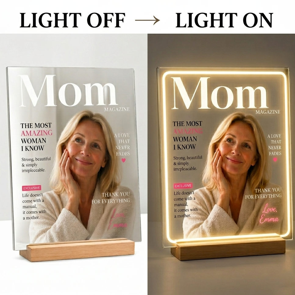 Custom Magazine Mirror Reminds Her She’s Loved Everyday Birthday Gift for Her - MyJigsawPuzzleAu