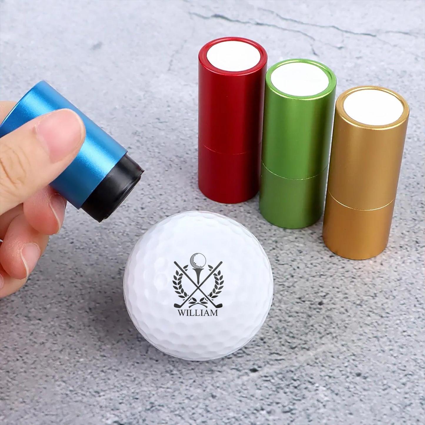 Personalized Plastic Golf Ball Stamp for Golfers – Custom Logo Marker, Unique Gift for Avid Players - MyJigsawPuzzleAu