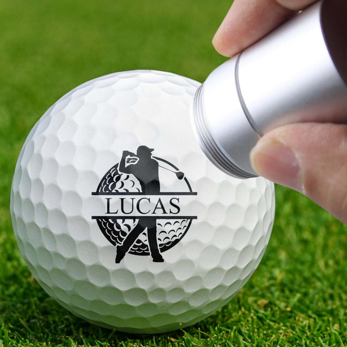 Personalized Plastic Golf Ball Stamp for Golfers – Custom Logo Marker, Unique Gift for Avid Players - MyJigsawPuzzleAu