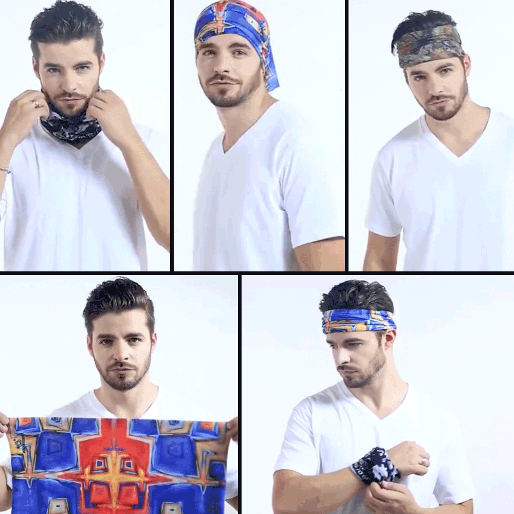 Tube Bandanas Headscarf Microfiber Bandana Headband Sports Headwear