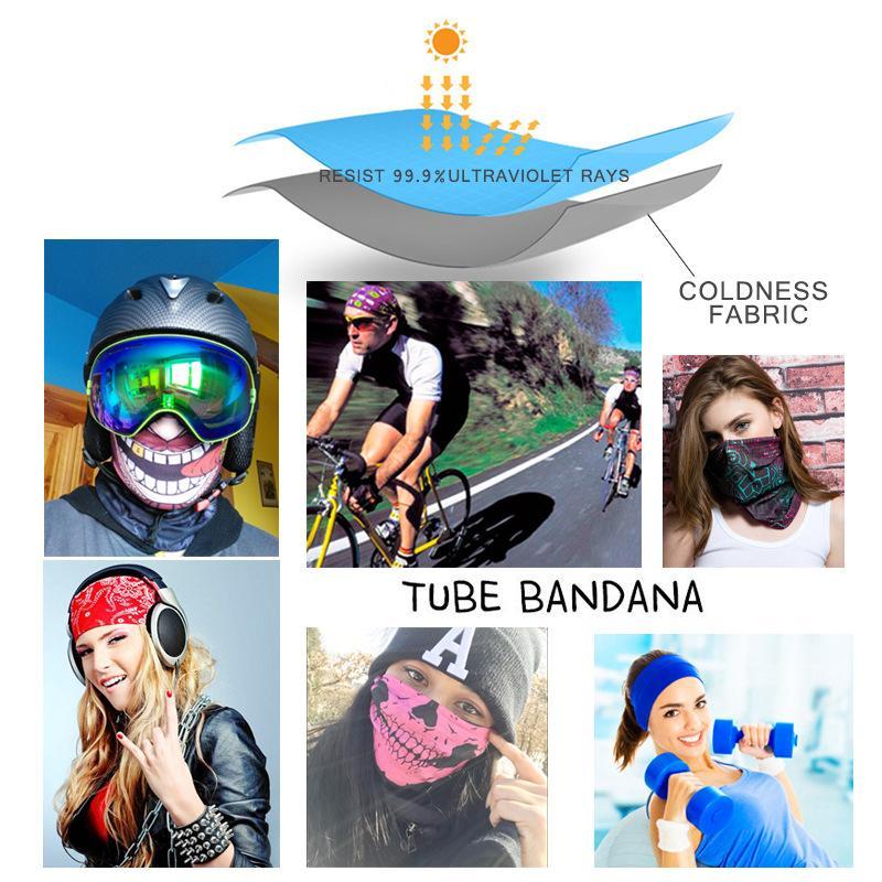 Tube Bandanas Headscarf Microfiber Bandana Headband Sports Headwear