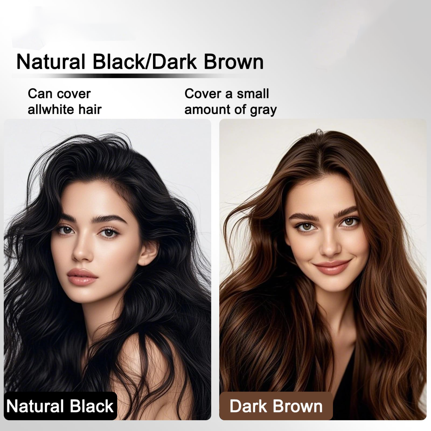Hair Dye Comb Root Touch Up, Ammonia Free Gray Coverage, Dark Brown | Natural Plant Extract Hair Color Cream with No Mix Formula,Suitable for Men & Women,Covers Gray Hair Without Bleaching, 2.8oz - MyJigsawPuzzleAu
