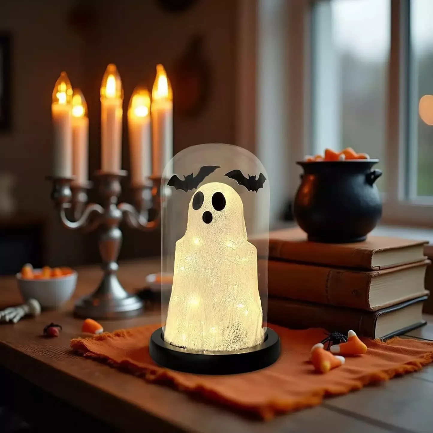 Glass Ghost Light Spooky Bat Light Lamp Decor - MyJigsawPuzzleAu