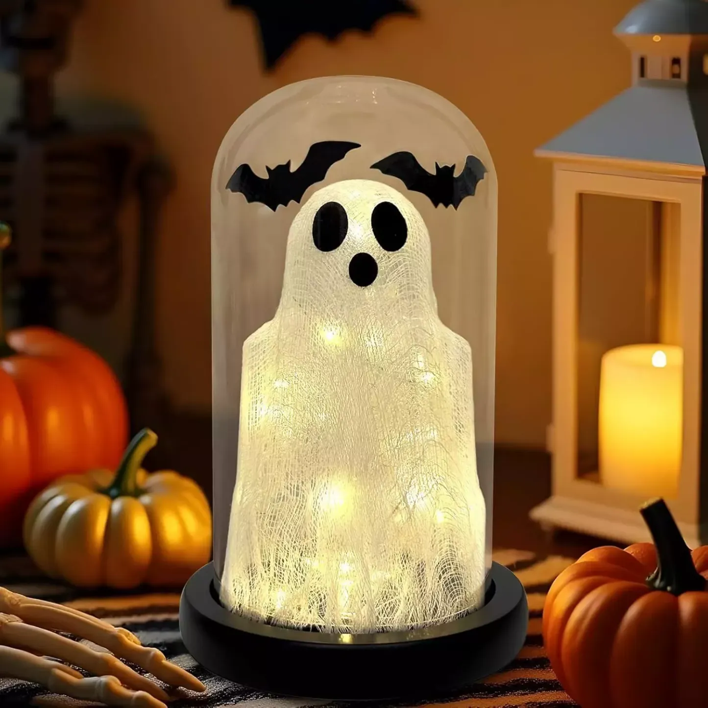 Glass Ghost Light Spooky Bat Light Lamp Decor - MyJigsawPuzzleAu