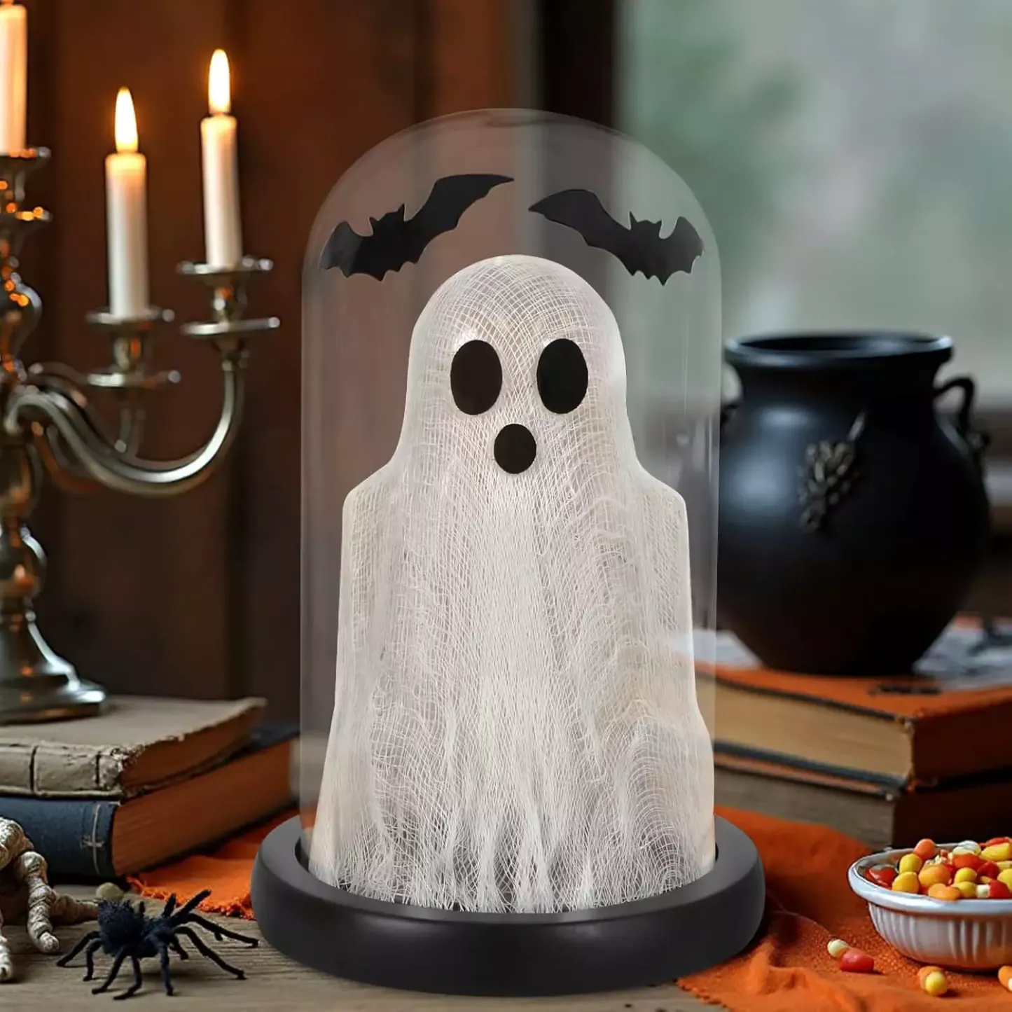 Glass Ghost Light Spooky Bat Light Lamp Decor - MyJigsawPuzzleAu