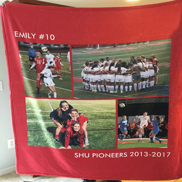 Custom Graduation Gift Blanket with Photos Personalized Photo Blankets Custom Collage Blankets with Multiple Photos - MyJigsawPuzzleAu